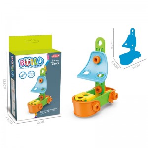 STEM Screw Assembly Kit Creative DIY Boat Aircraft Car Tricycle Wholesale Price Kids Building Block Toys for Custom