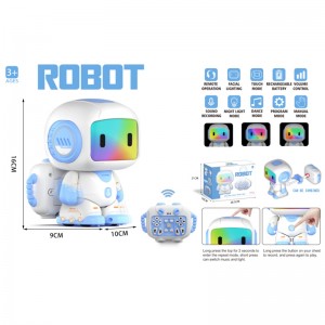 Multi Modes Remote Control Dancing Robot Face Lighting Touch Control Programmable Smart Robot Toys with Backpack for Kids