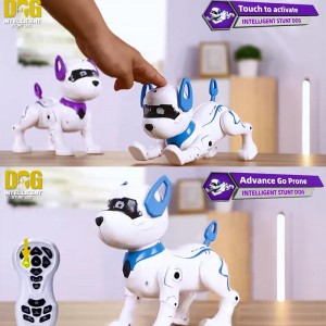 Multifunctional Actions Musical Dancing Remote Control Pet Intelligent Programmable Robot Smart RC Stunt Robot Dog Toys for Kids