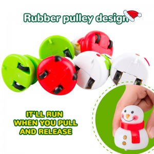 12PCS Christmas Pull Back Cars Santa Snowman Truck Toy Set Eco-Friendly STEM Gift for Kids