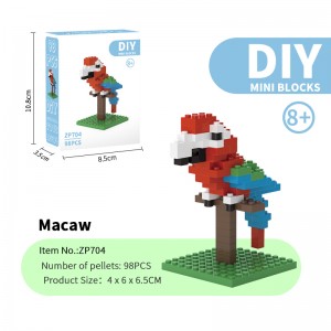 98-218 PCS Flamingo Parrot STEM Educational Toys Bird Building Blocks Set for Kids Creative Learning Gift