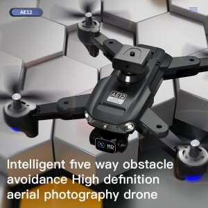 AE12 Remote Control Drone Toy 8K HD Camera Aerial Photography Video Quadcopter Smart Obstacle Avoidance