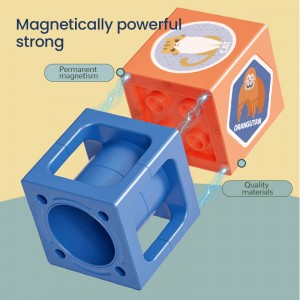 Kids montessori Magnetic Tiles Building Blocks DIY Assembling Rolling Ball Racing Track Toys Equipped with Dolls