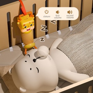 Baby Cartoon Shape Light Up ប្រដាប់ប្រដាក្មេងលេងតន្ត្រី ទារកទើបនឹងកើត អប់រំ បំភ្លឺអារម្មណ៍ លេង Giraffe Accordion Toy for Kids