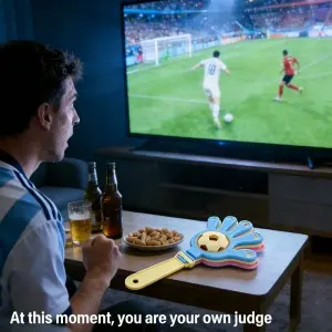 Soccer Hand Bell Rattle Toys – Dual-Purpose for Baby Soothing & Stadium Cheering, Sports Teaching Aid