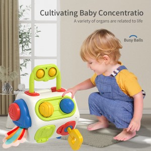 Toddler Early Educational Irregular Octahedron Toy Infant Multipurpose Activity Center Montessori Baby Sensory Activity Cube