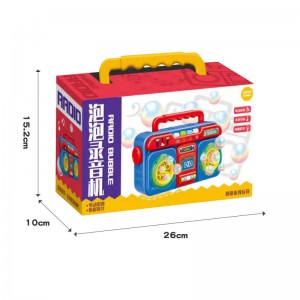 New Kids Summer Outdoor Automatic Recorder Bubble Blower Bubble Maker Party Wedding Radio Bubble Machine With Solutions