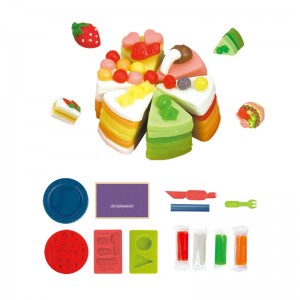 Children Art and Craft Non Toxic Plasticine Mould Kit Kids Educational DIY Color Clay Tool Party Birthday Cake Play Dough Set