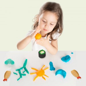 Children Montessori Sushi DIY Clay Tool Kit Playdough Rollers and Cutters Creative Color Plasticine Toys for Kids Boys Girls