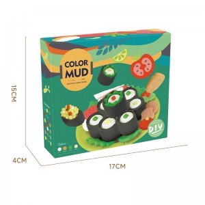 Children Montessori Sushi DIY Clay Tool Kit Playdough Rollers and Cutters Creative Color Plasticine Toys for Kids Boys Girls