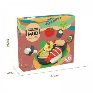 4 Colors Plasticine Handmade Kit Creative Sushi Modeling Clay DIY Toys Plasticine Children Intellectual Play Dough Toys Set