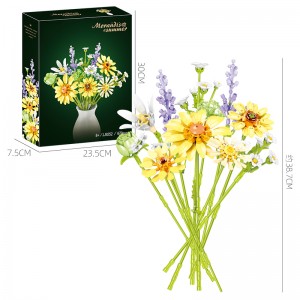 Morandi Flower Bouquet Building Blocks Set – DIY Home Decor & STEAM Craft Toy