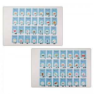 Custom French-English Bilingual Talking Flash Cards 112PCS 224 Contents Sight Words Kids Learning Machine Children Montessori Toy