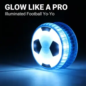 Soccer Yo-Yo Toy with Light – 4 Color Football YoYo Ball, Batteries Included, for Retail & Wholesale Gifts