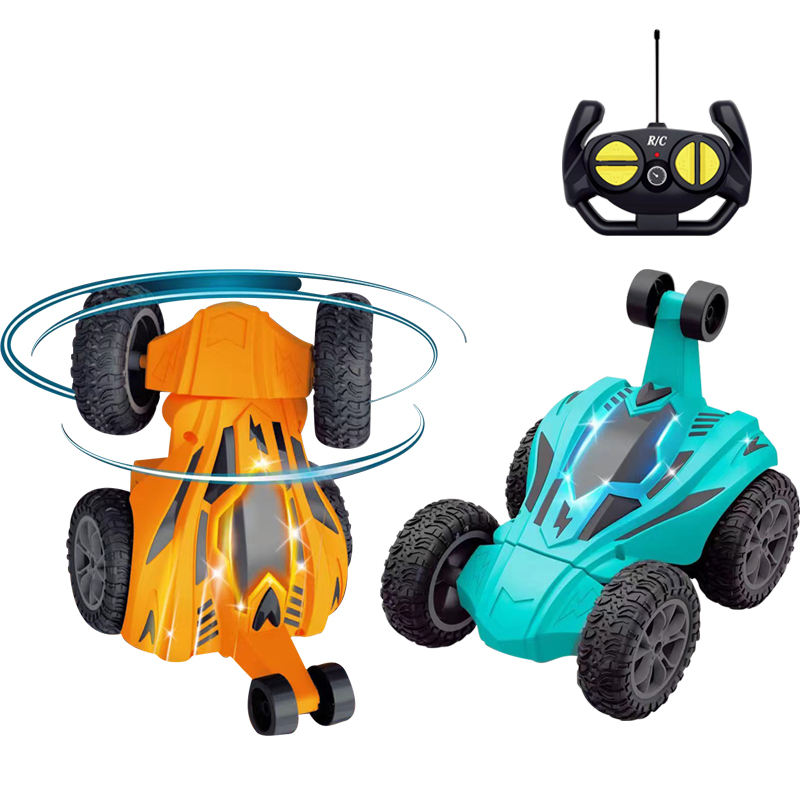 Carbad Stunt Drift Rolling Control Remote Control Car Wheel Car Stunt Rc Rotating 360 Ceum airson Clann