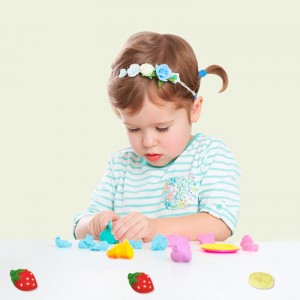 Kids Colorful Plasticine Popsicle Made DIY Plastic Cutter Roller Set Montessori Ice Cream Maker Clay Mold Kit for Children