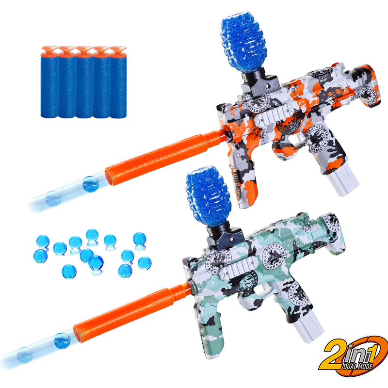 Electric MP7 Soft Bullet Gun Toy Outdoor Activities Game Battery Operated Gel Ball Ejecting Pistol Water Beads Blaster Gun Toy