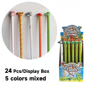 Slide up and Down Sounding Animal Dinosaur Plastic Tube Creative Prank Flute Toy Novelty Party Favor Noise Maker Toy for Kids