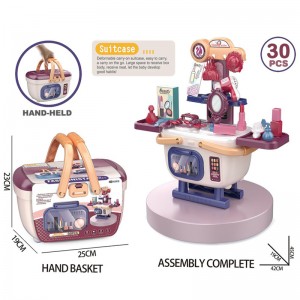Kids Educational Preschool Pretend Game 30 Pcs Fashion Make Up Set Toy Girls Favor Dress Up Play Kit