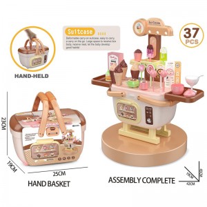 37 Pcs Simulated Popsicle Candy Lollipops Ice Cream Toy Set Children Interactive Pretend Play Game