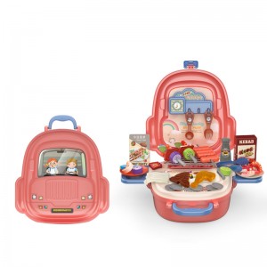 52pcs Simulation Grilled Sausages Barbecue Toy Set Children Interactive Pretend BBQ Game