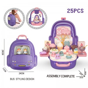 25pcs Simulated Popsicle Ice Cream Dessert Pastry Set Kindergarten Kids Brain Developmental Pretend Play Kit