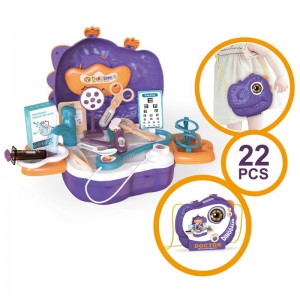 22pcs Kids Doctor Kit Toys Simulated Clinic Hospital Scenes Doctors Nurses Role Play Medical Toy Set