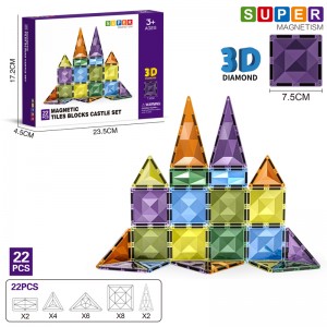 Kids DIY Assembling Set STEM Intelligent Magnetic Building Tiles Toy Parent-child Interactive