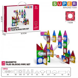 Wholesale Kids Magnetic Tile Construction Building Block Rolling Ball Track Toys