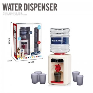 Children Fashion Simulation Mini Water Dispenser Toy with Lighting and Sound Effects