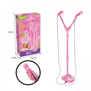 Children Musical Instrument Toy Microphone Singing Toys Karaoke Machine Toys With Adjustable Stand for Kids Boys and Girls