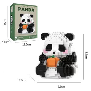 Creative Panda Micro Bamboo Block Toy Set – Multiple Styles, Educational Party Favors for Kids