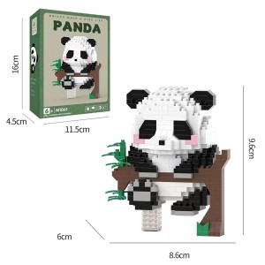 Creative Panda Micro Bamboo Block Toy Set – Multiple Styles, Educational Party Favors for Kids