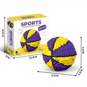 Educational Creative STEM Toys Football Construction Play Set Soccer/ Basketball Micro Building Blocks for Kids Adults