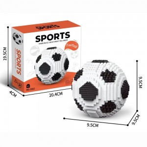 Educational Creative STEM Toys Football Construction Play Set Soccer/ Basketball Micro Building Blocks for Kids Adults