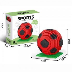 Educational Creative STEM Toys Football Construction Play Set Soccer/ Basketball Micro Building Blocks for Kids Adults