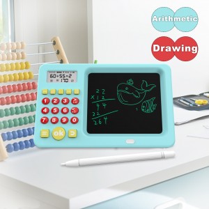 Mental Aritmetik Träningsräknare Lärande Maskin LCD Skrivbräda Ritplatta Barn Montessori Pedagogiska Matematikleksaker