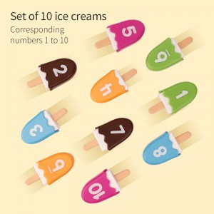 Kids Education Popsicle Shaped Number Matching Game Colorful Digital Mathematics Learning Ice-Lolly Toy Baby Montessori Toy Sets