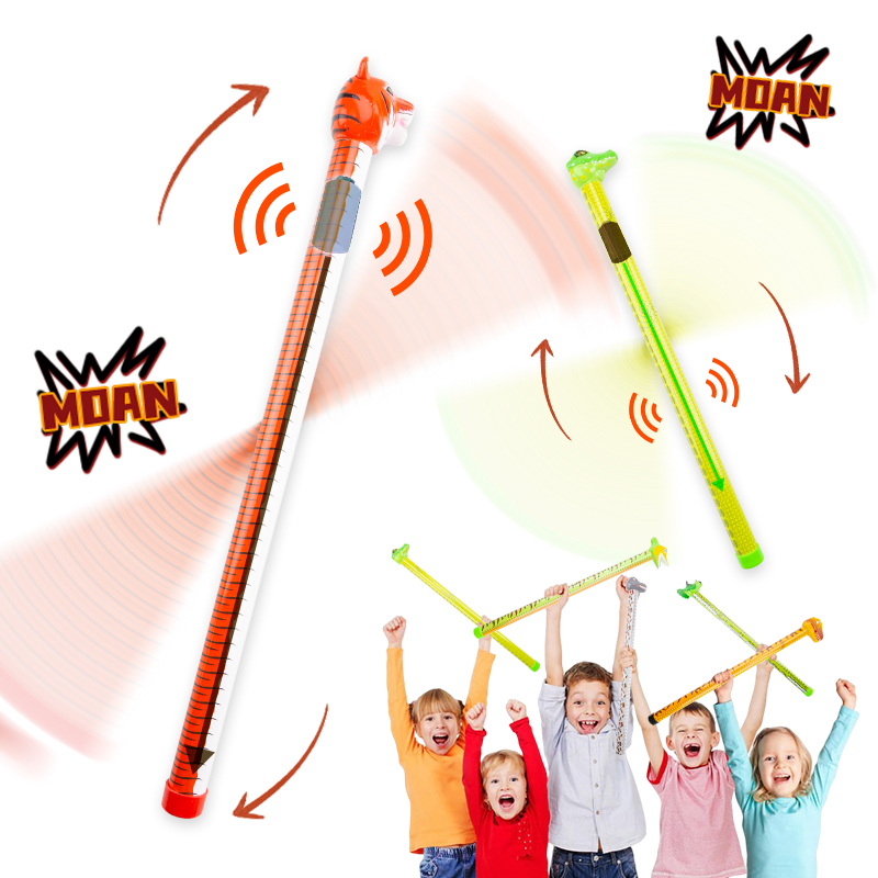 Slide Up And Down Sounding Animal Dinosaur Plastic Tube Creative Prank Flute Toy Novelty Party Favor Noise Maker Toy for Kids