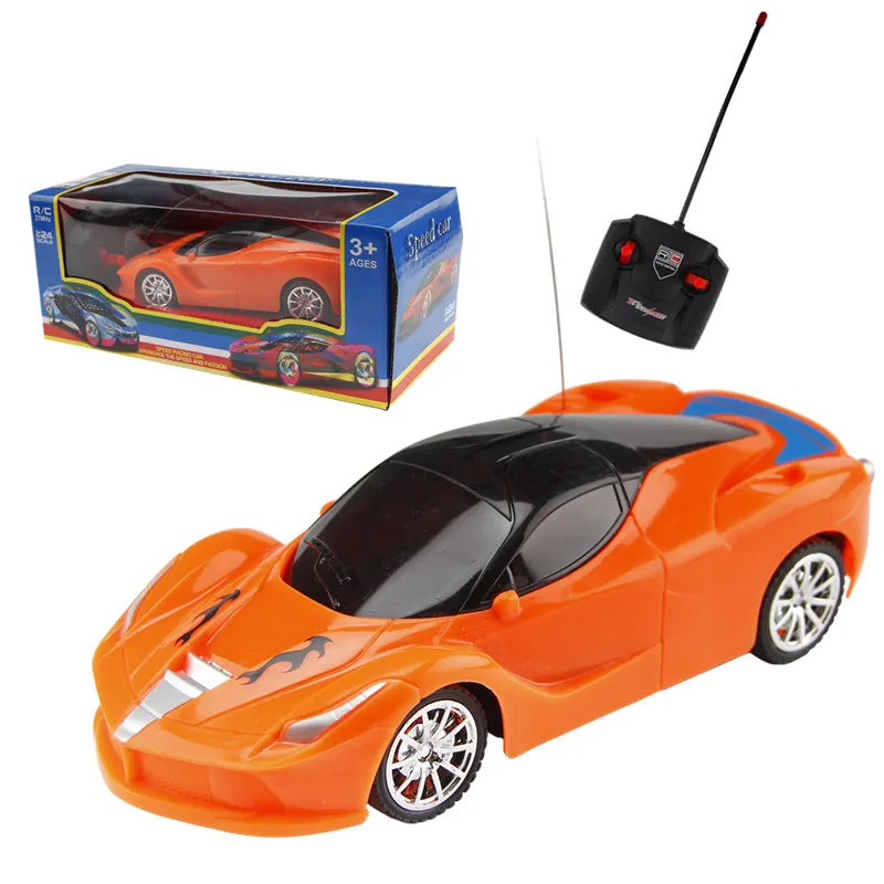 Murah Boys Hadiah 3D Lighting 4CH 1:24 Simulasi Coche Model Remote Control Balap Mobil Rc Toy
