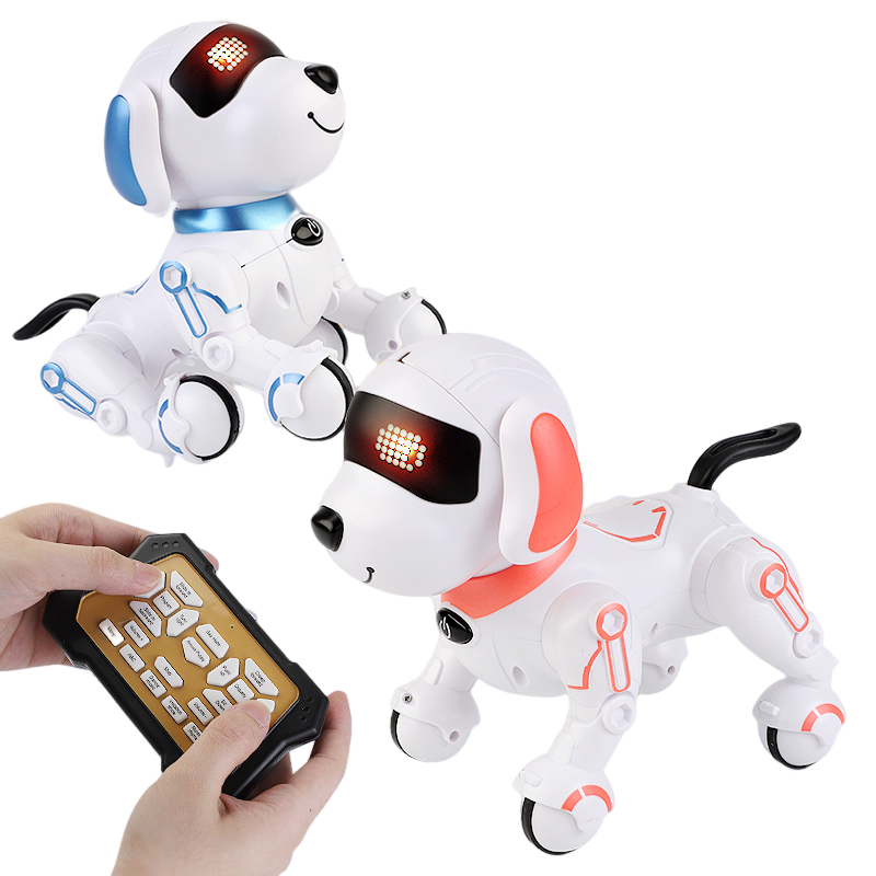 Listrik Nyanyi Dancing Story Telling Pemrograman Cerdas RC Pet Dog Sit Down Creep Infrared Remote Control Robot Anjing Mainan untuk Anak
