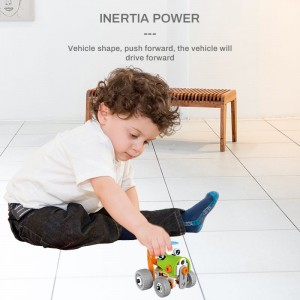 62PCS Child Educational DIY Assembly 3D Vehicle Puzzle Model Toys STEM Intellectual Plastic Building Block Play Kit for Kids
