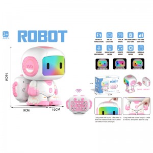 Multi Modes Remote Control Dancing Robot Face Lighting Touch Control Programmable Smart Robot Toys with Backpack for Kids