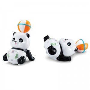 Kids 360 Degrees Rotation Stunt Ball Balancing Panda Toy with Light & Music