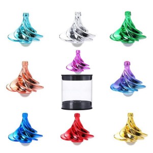 Magnetic Fidget Spinner Toy – Wind-Powered Desktop Stress Reliever with Manual/Blow Spin Modes