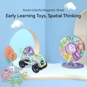 Children Intelligent DIY Magnetic Tiles Toys Baby Sensory Enlighten Castle Building Block Set