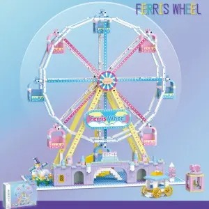 1646PCS Ferris Wheel Amusement Park Building Blocks – Static Version DIY Display Model