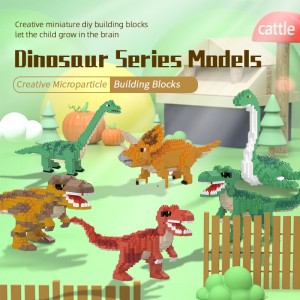 480-668PCS T-Rex Triceratops STEAM Educational Toys Dinosaur Building Blocks Set for Kids Creative Learning Gift