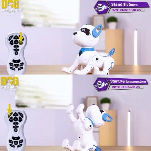 Multifunctional Actions Musical Dancing Remote Control Pet Intelligent Programmable Robot Smart RC Stunt Robot Dog Toys for Kids