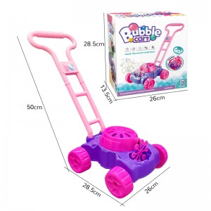 Summer Outdoor Electronic Automatic Bubble Maker Machine Toddler Fun Bubble Blowing Push Toys for Preschool Kids Boys and Girls
